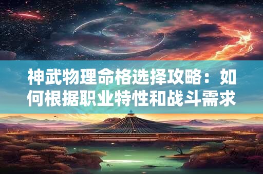 神武物理命格选择攻略：如何根据职业特性和战斗需求进行最优搭配