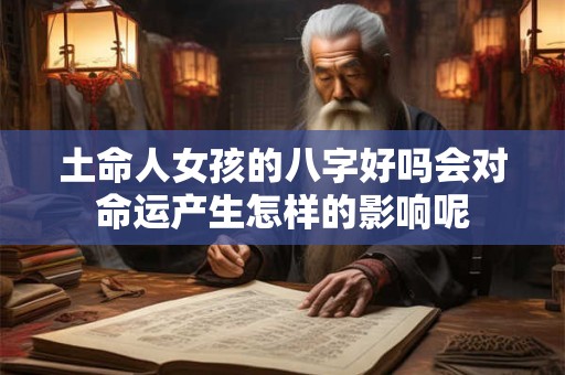 土命人女孩的八字好吗会对命运产生怎样的影响呢