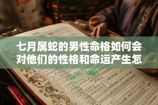 七月属蛇的男性命格如何会对他们的性格和命运产生怎样的影响