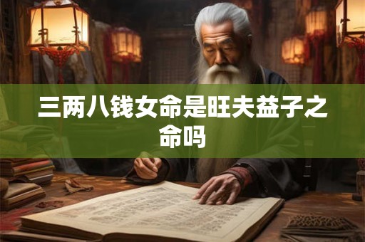 三两八钱女命是旺夫益子之命吗