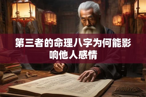 第三者的命理八字为何能影响他人感情 第三者的命理八字为何能影响他人感情