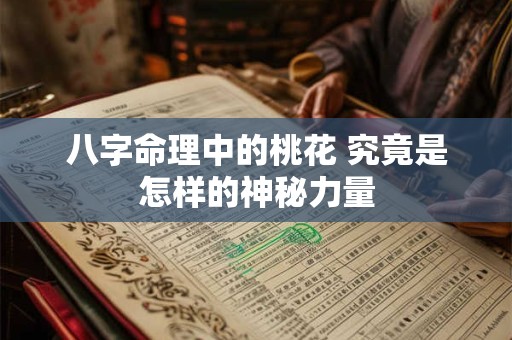 八字命理中的桃花 究竟是怎样的神秘力量