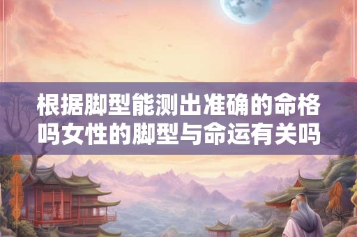 根据脚型能测出准确的命格吗女性的脚型与命运有关吗