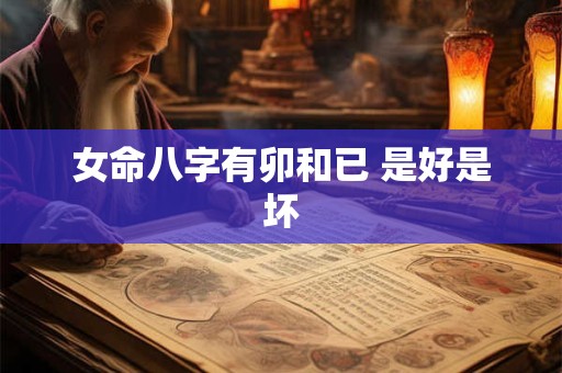 女命八字有卯和已 是好是坏