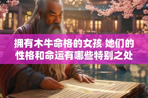拥有木牛命格的女孩 她们的性格和命运有哪些特别之处呢
