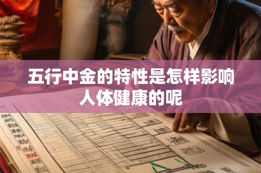 五行中金的特性是怎样影响人体健康的呢