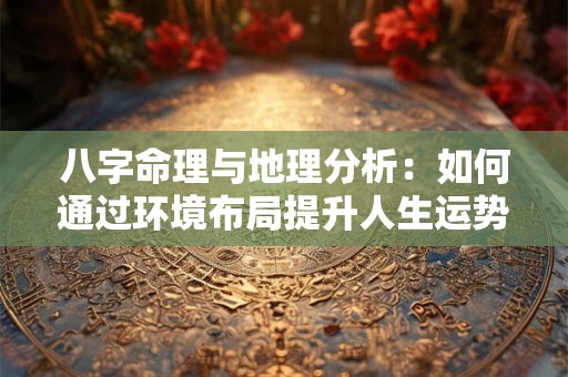 八字命理与地理分析：如何通过环境布局提升人生运势