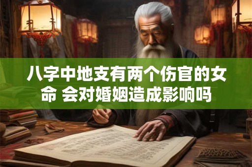 八字中地支有两个伤官的女命 会对婚姻造成影响吗