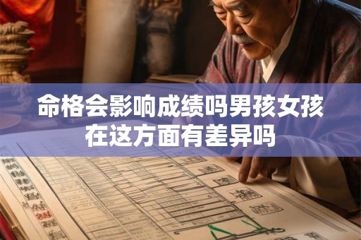 命格会影响成绩吗男孩女孩在这方面有差异吗
