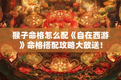 猴子命格怎么配《自在西游》命格搭配攻略大放送！