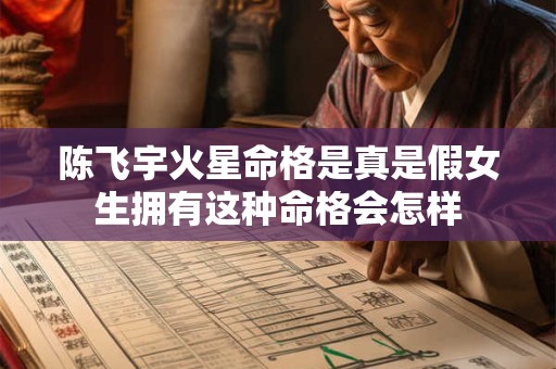 陈飞宇火星命格是真是假女生拥有这种命格会怎样