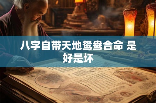 详细阅读:八字自带天地鸳鸯合命 是好是坏 八字自带天地鸳鸯合命 是好是坏