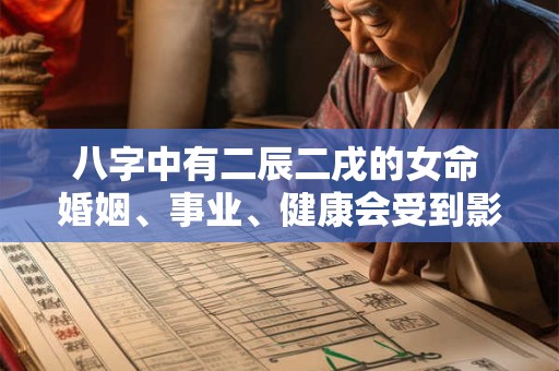 八字中有二辰二戌的女命 婚姻、事业、健康会受到影响吗