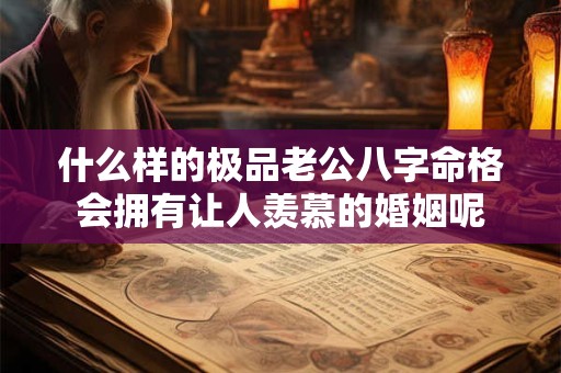 什么样的极品老公八字命格会拥有让人羡慕的婚姻呢