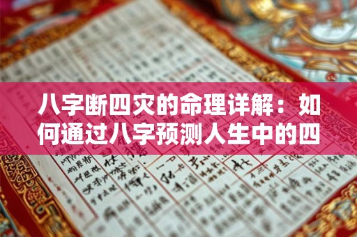 八字断四灾的命理详解：如何通过八字预测人生中的四大灾难
