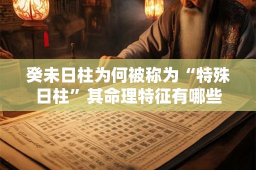 癸未日柱为何被称为“特殊日柱”其命理特征有哪些
