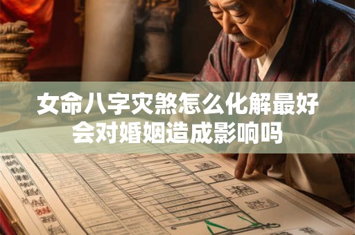女命八字灾煞怎么化解最好会对婚姻造成影响吗