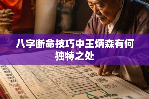 八字断命技巧中王炳森有何独特之处