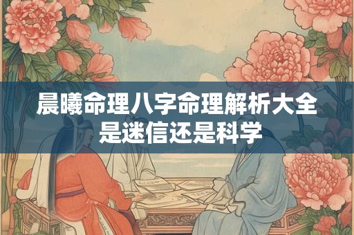 晨曦命理八字命理解析大全 是迷信还是科学
