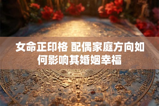 女命正印格 配偶家庭方向如何影响其婚姻幸福