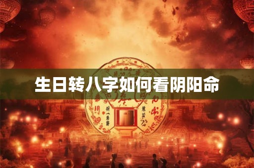生日转八字如何看阴阳命