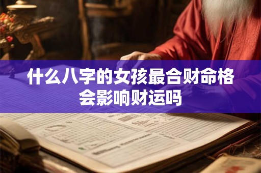 什么八字的女孩最合财命格会影响财运吗