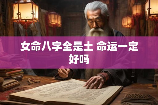 女命八字全是土 命运一定好吗