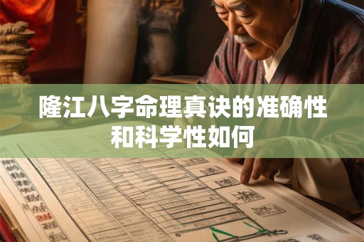 隆江八字命理真诀的准确性和科学性如何