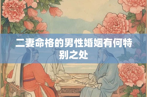 二妻命格的男性婚姻有何特别之处