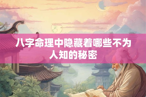 八字命理中隐藏着哪些不为人知的秘密