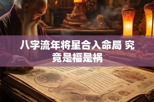 八字流年将星合入命局 究竟是福是祸