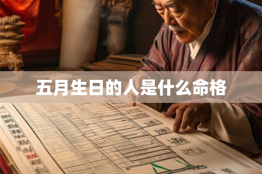五月生日的人是什么命格