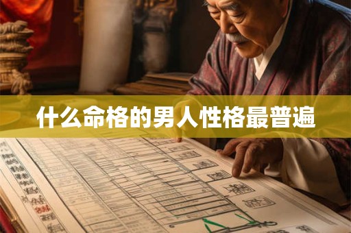 什么命格的男人性格最普遍