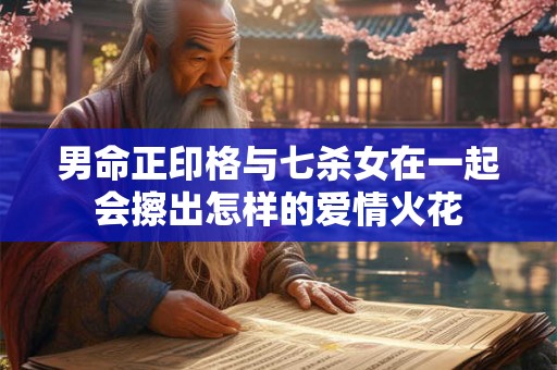 男命正印格与七杀女在一起会擦出怎样的爱情火花