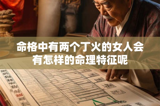 命格中有两个丁火的女人会有怎样的命理特征呢