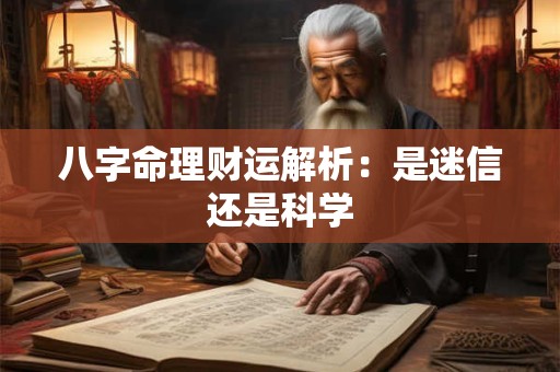 八字命理财运解析：是迷信还是科学