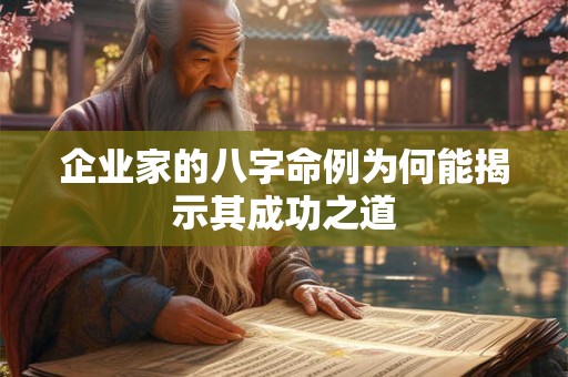 企业家的八字命例为何能揭示其成功之道