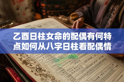 乙酉日柱女命的配偶有何特点如何从八字日柱看配偶情况