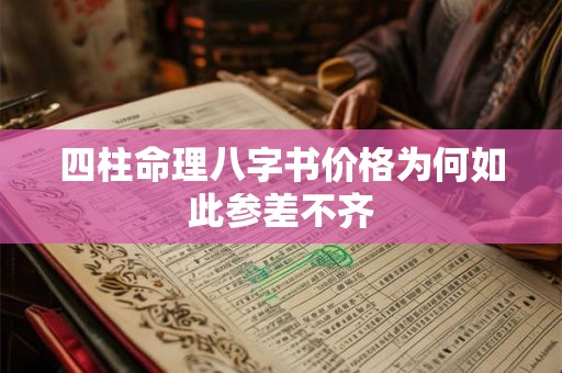 四柱命理八字书价格为何如此参差不齐