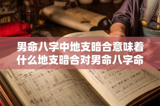 男命八字中地支暗合意味着什么地支暗合对男命八字命运有何影响