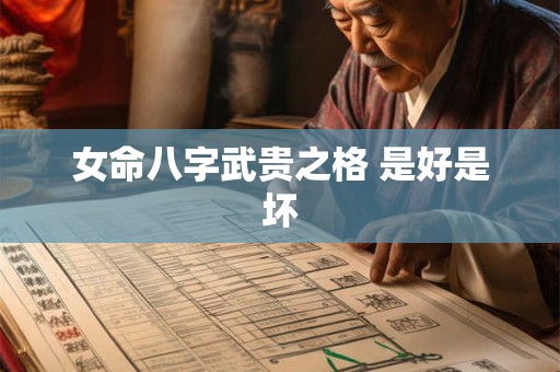 女命八字武贵之格 是好是坏