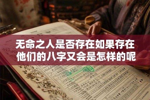 无命之人是否存在如果存在 他们的八字又会是怎样的呢
