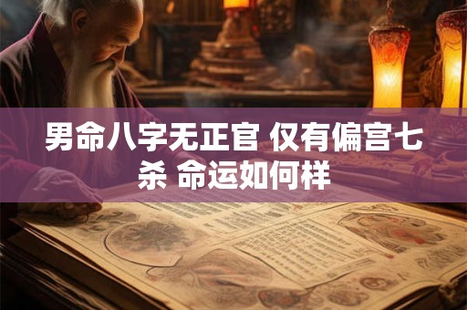 男命八字无正官 仅有偏宫七杀 命运如何样