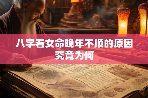 八字看女命晚年不顺的原因究竟为何