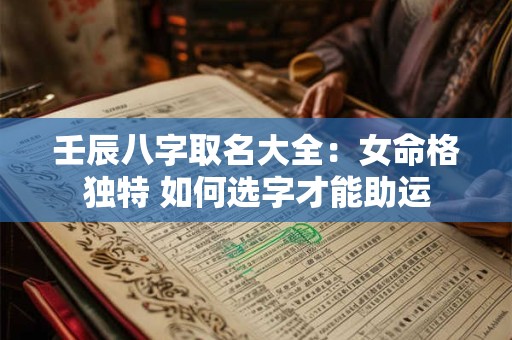 壬辰八字取名大全：女命格独特 如何选字才能助运