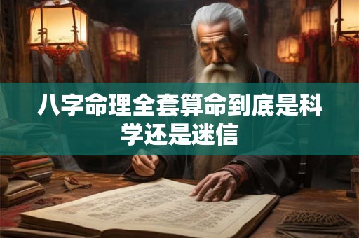 八字命理全套算命到底是科学还是迷信