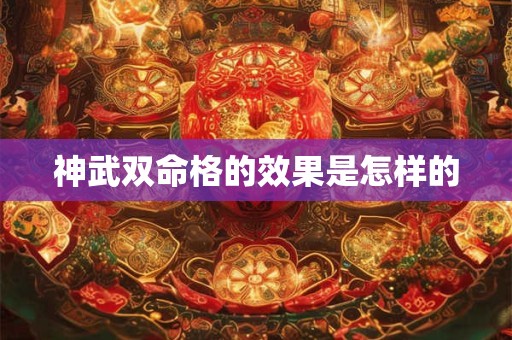 神武双命格的效果是怎样的