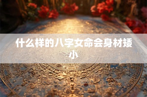 什么样的八字女命会身材矮小