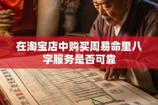 在淘宝店中购买周易命里八字服务是否可靠