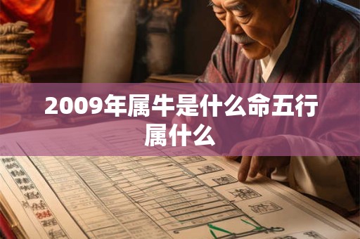 2009年属牛是什么命五行属什么